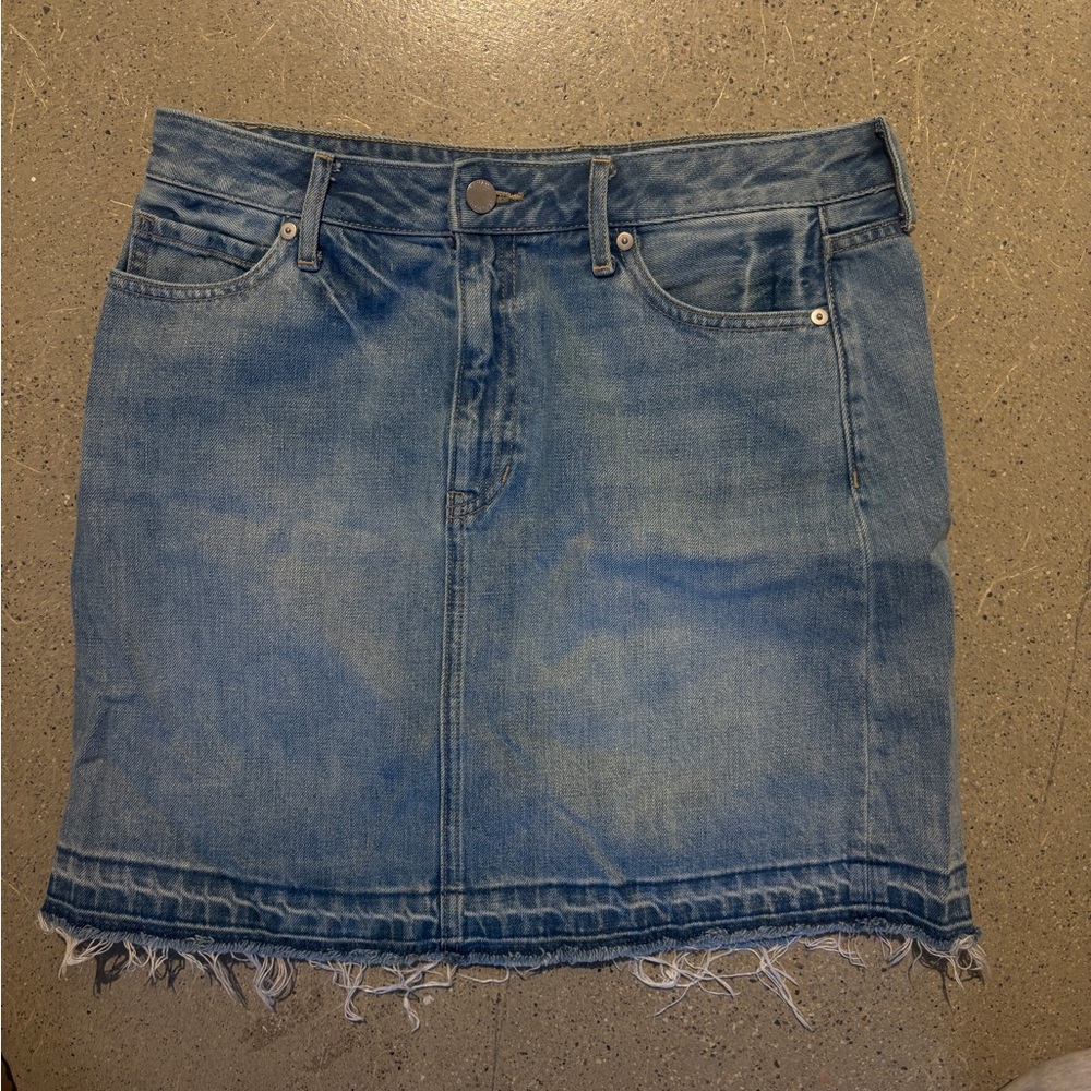 Banana Republic Light Blue Denim Mini Skirt